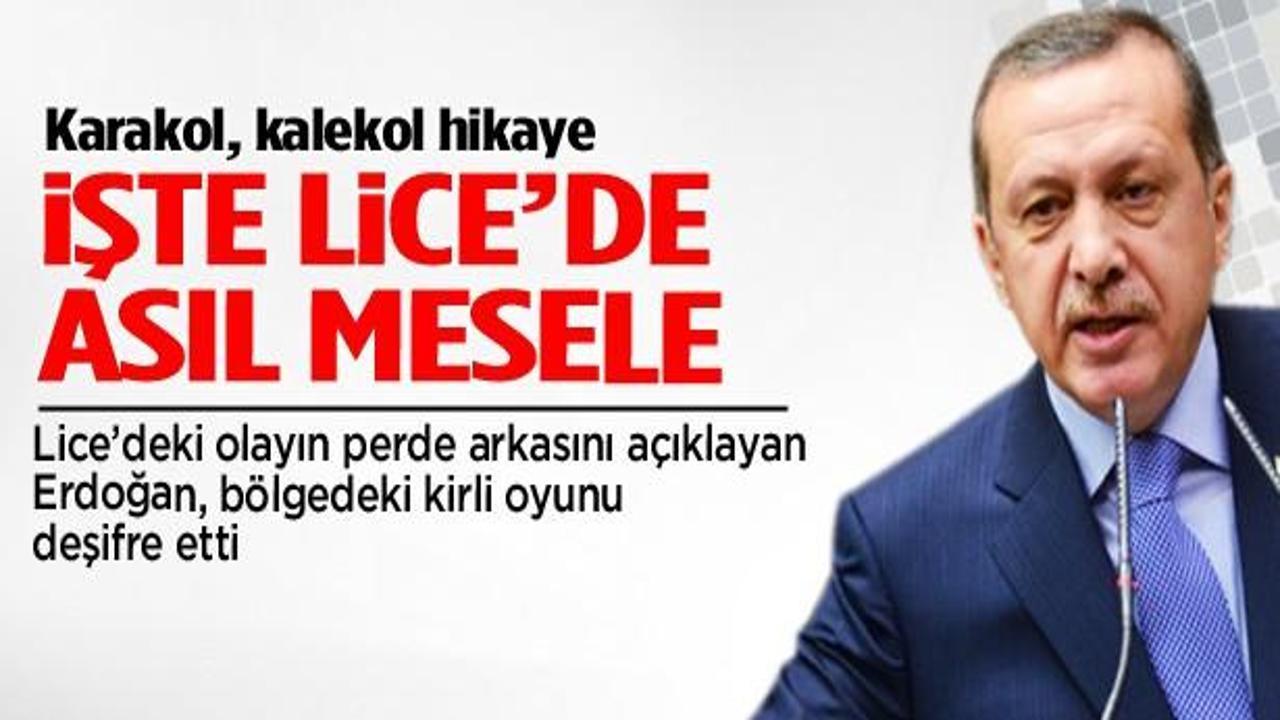 Erdoğan, Lice 'de mesele karakol değil