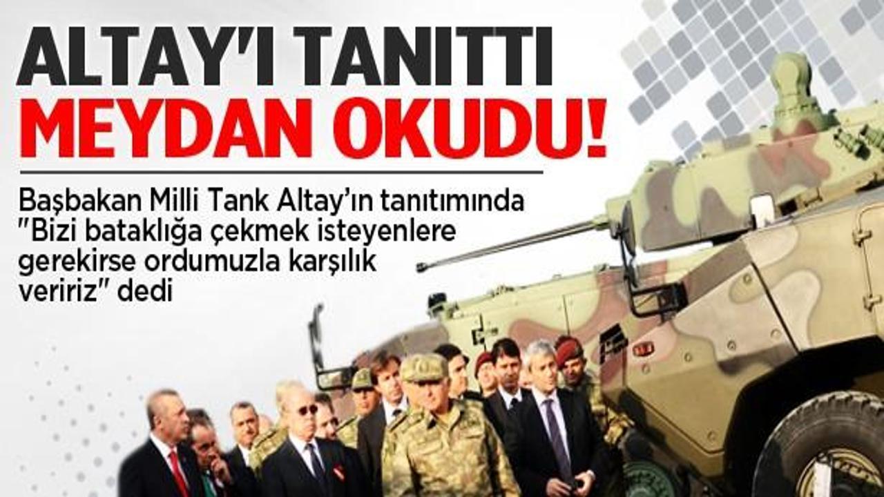 Erdoğan Milli Tank Altay'ı tanıttı, meydan okudu!