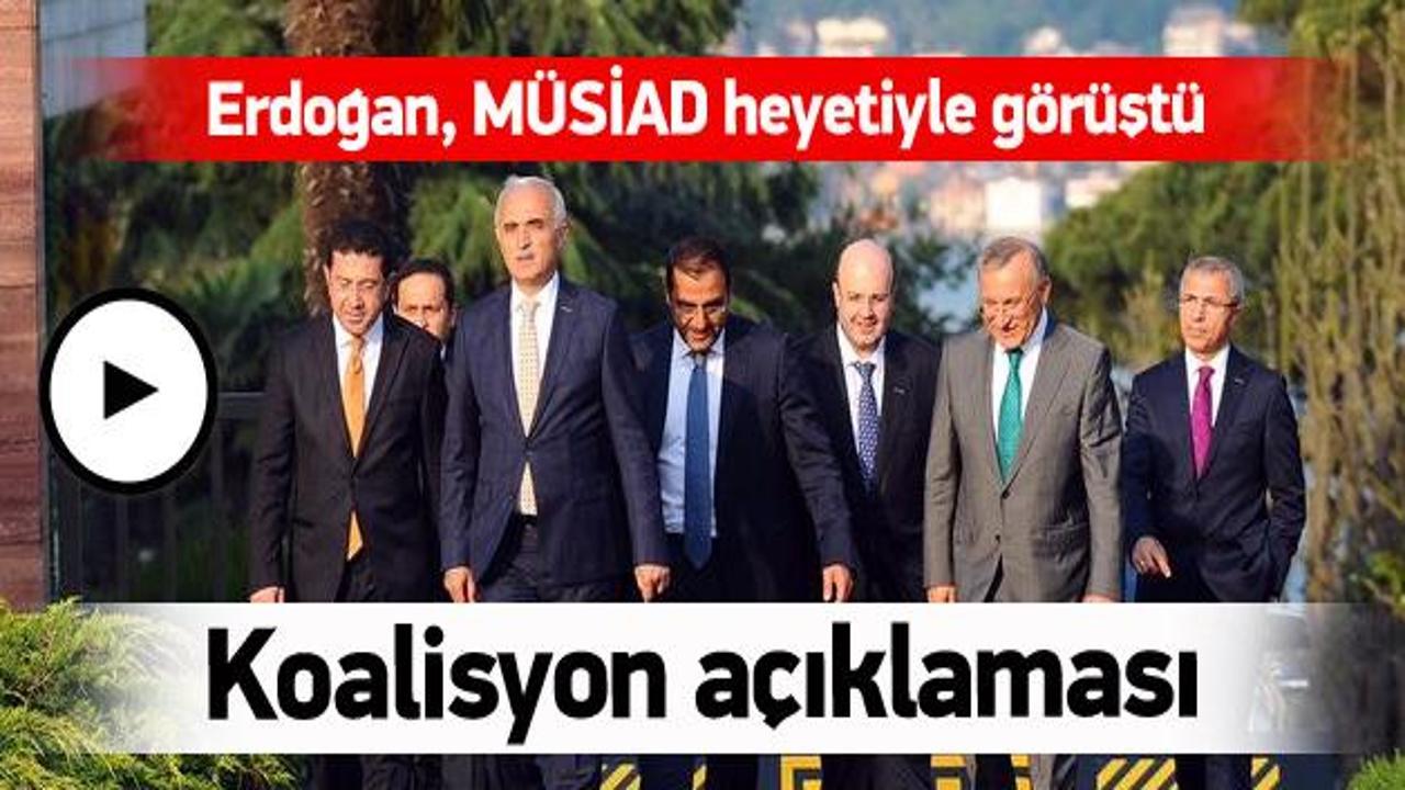 Erdoğan, MÜSİAD heyetiyle görüştü