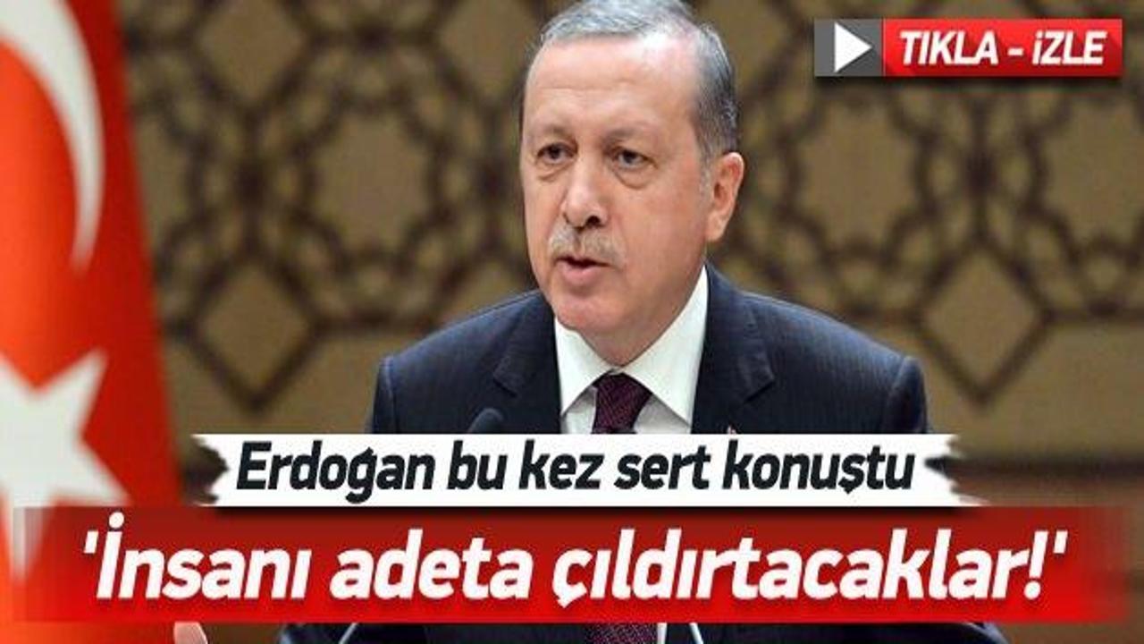 Erdoğan sert konuştu: İnsanı çıldırtacaklar