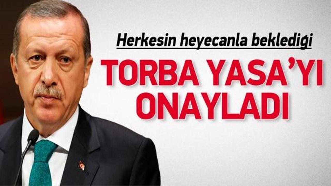 Erdoğan Torba kanun'u onayladı