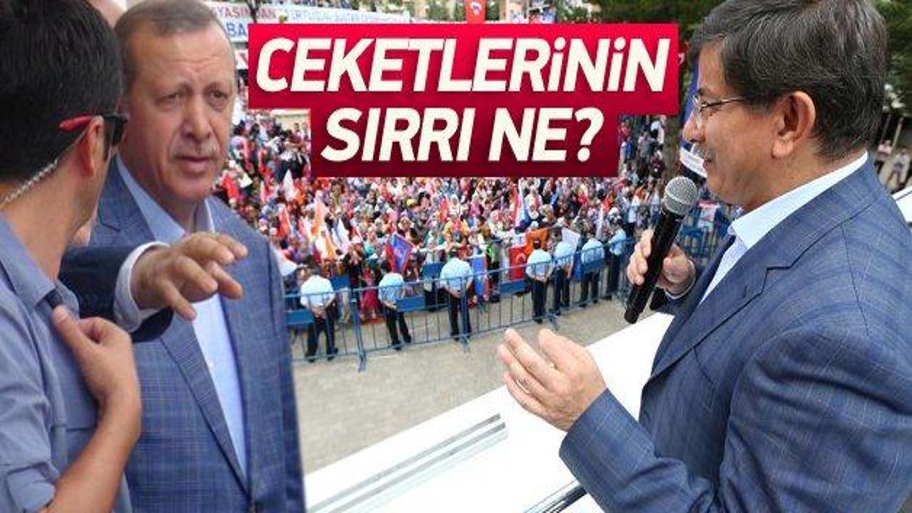 Erdoğan ve Davutoğlu'nun ceketlerinin sırrı