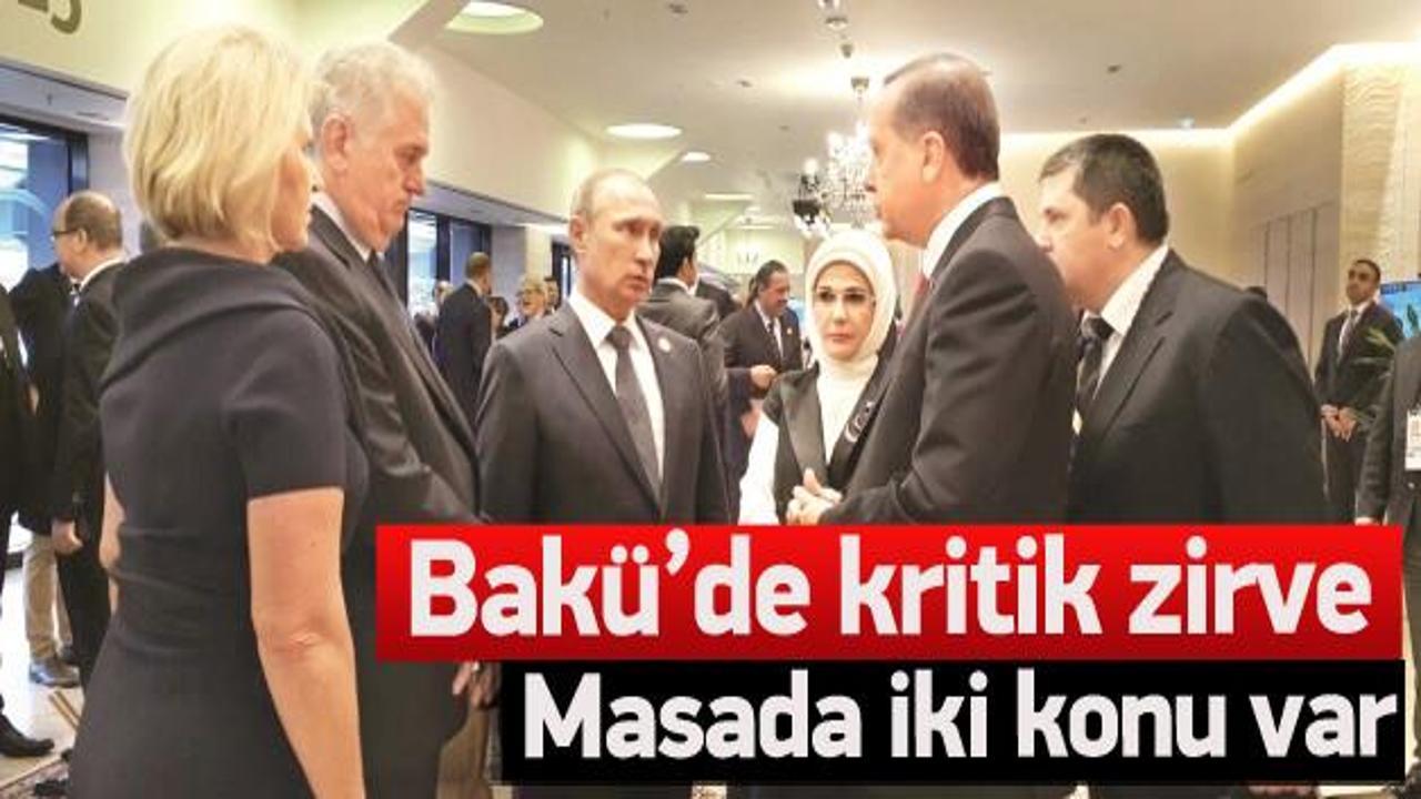 Erdoğan ve Putin'in Bakü zirvesi