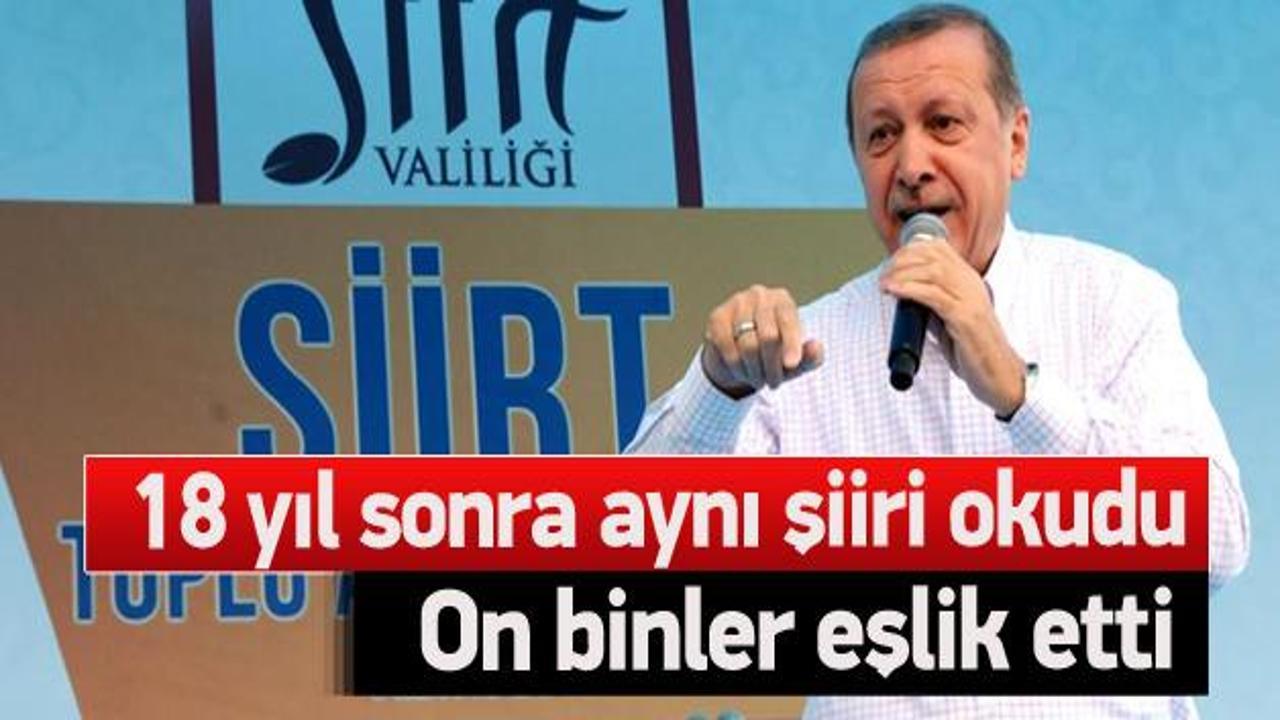 Erdoğan Ziya Gökalp'in şiirini bir kez daha okudu