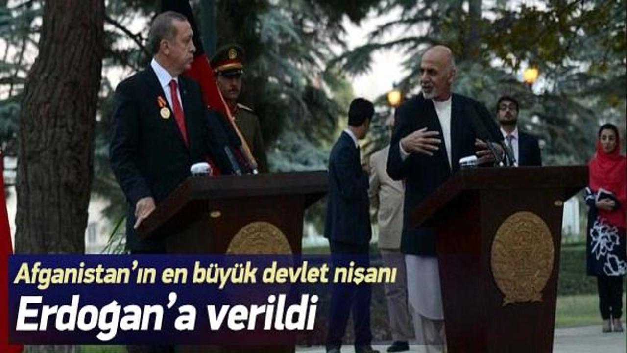 Erdoğan'a Afganistan'ın en büyük nişanı verildi
