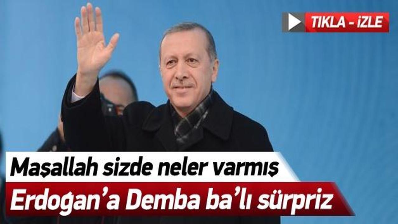 Erdoğan'a Balıkesir'de Demba ba sürprizi