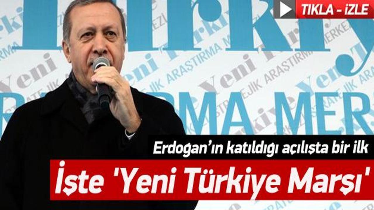 Erdoğan'a 'Yeni Türkiye Marşı' ile karşılama
