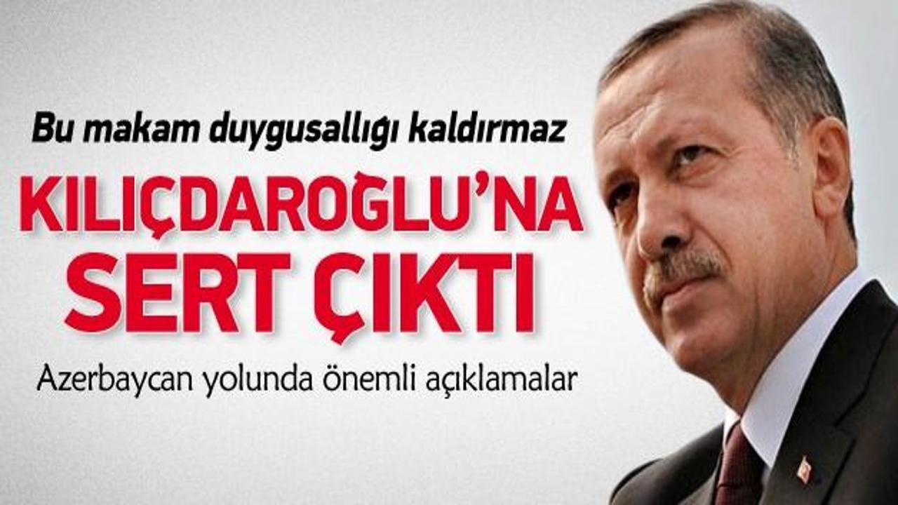 Erdoğan'dan Azerbaycan öncesi açıklama 