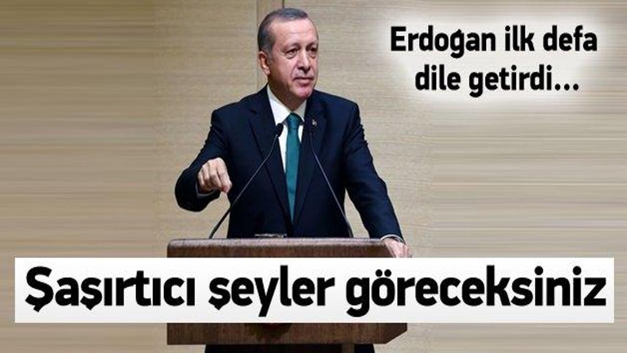 Erdoğan'dan çarpıcı sözler! 'Çok şaşıracaksınız'