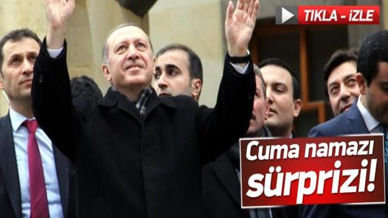 Erdoğan'dan Cuma namazı sürprizi