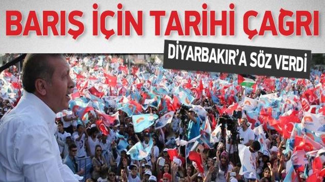 Erdoğan'dan Diyarbakır'da çözüm çağrısı