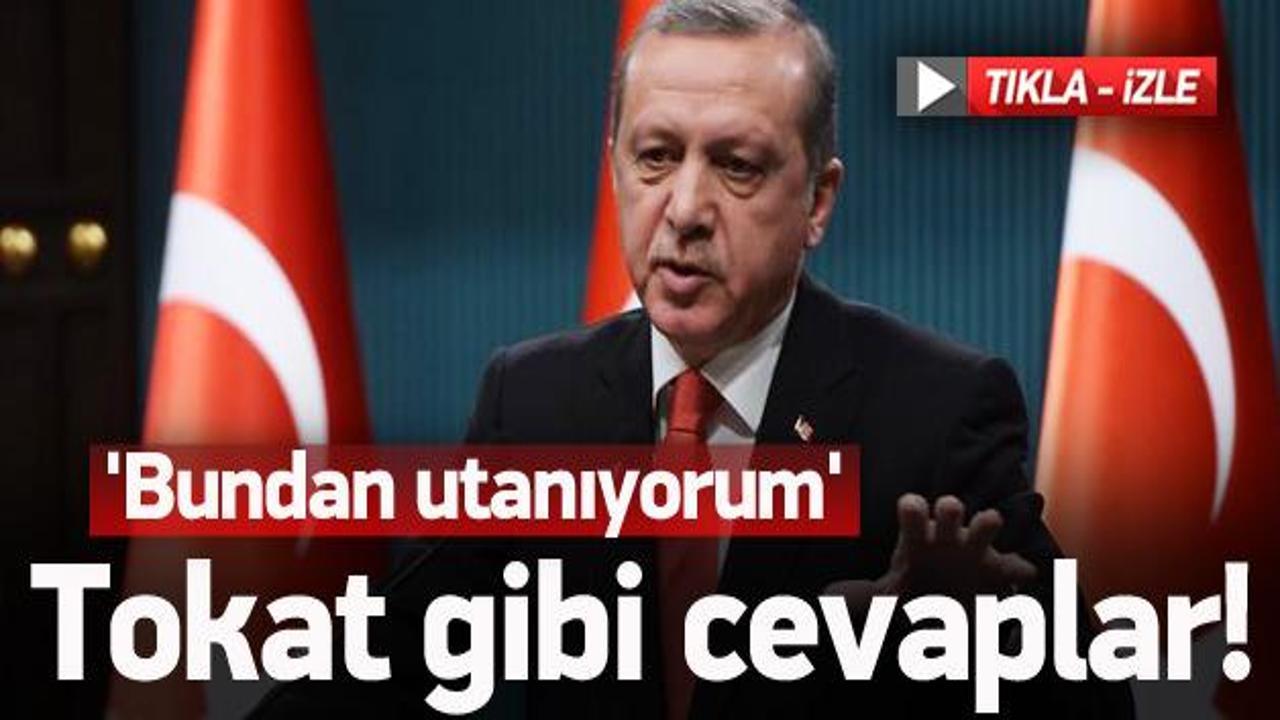 Erdoğan'dan flaş açıklamalar: Bundan utanıyorum