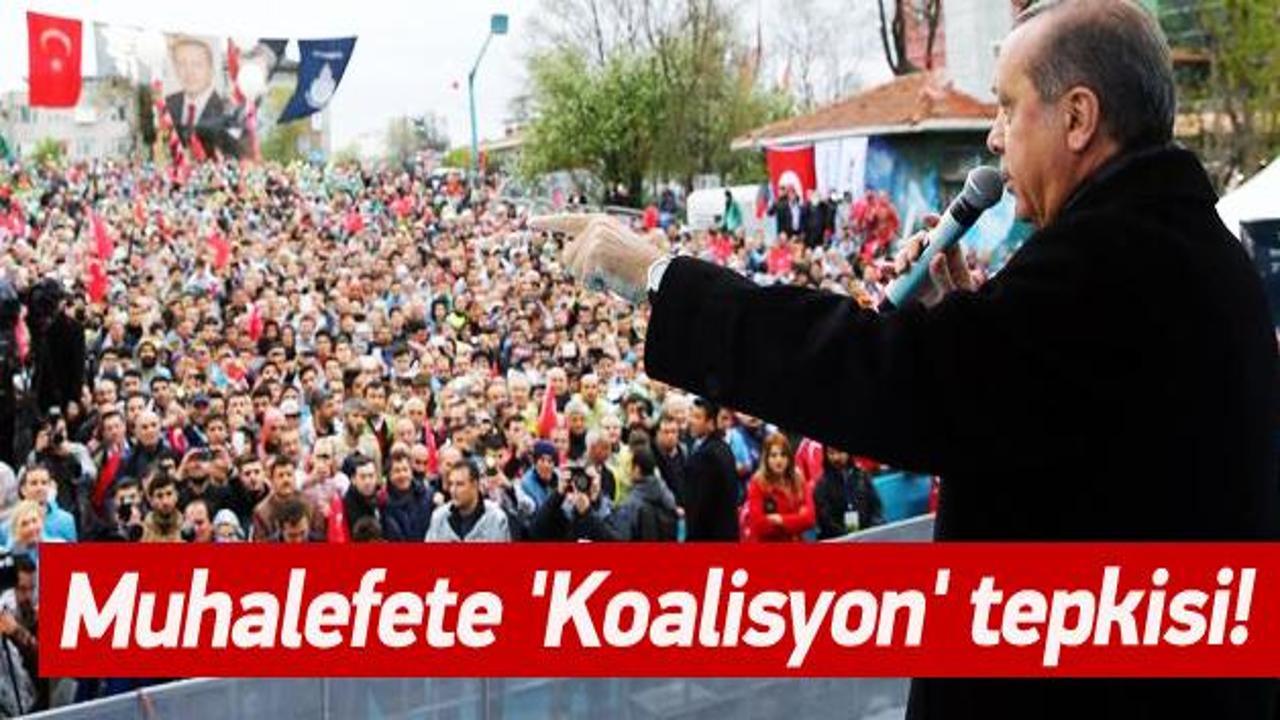 Erdoğan'dan muhalefete 'koalisyon' tepkisi