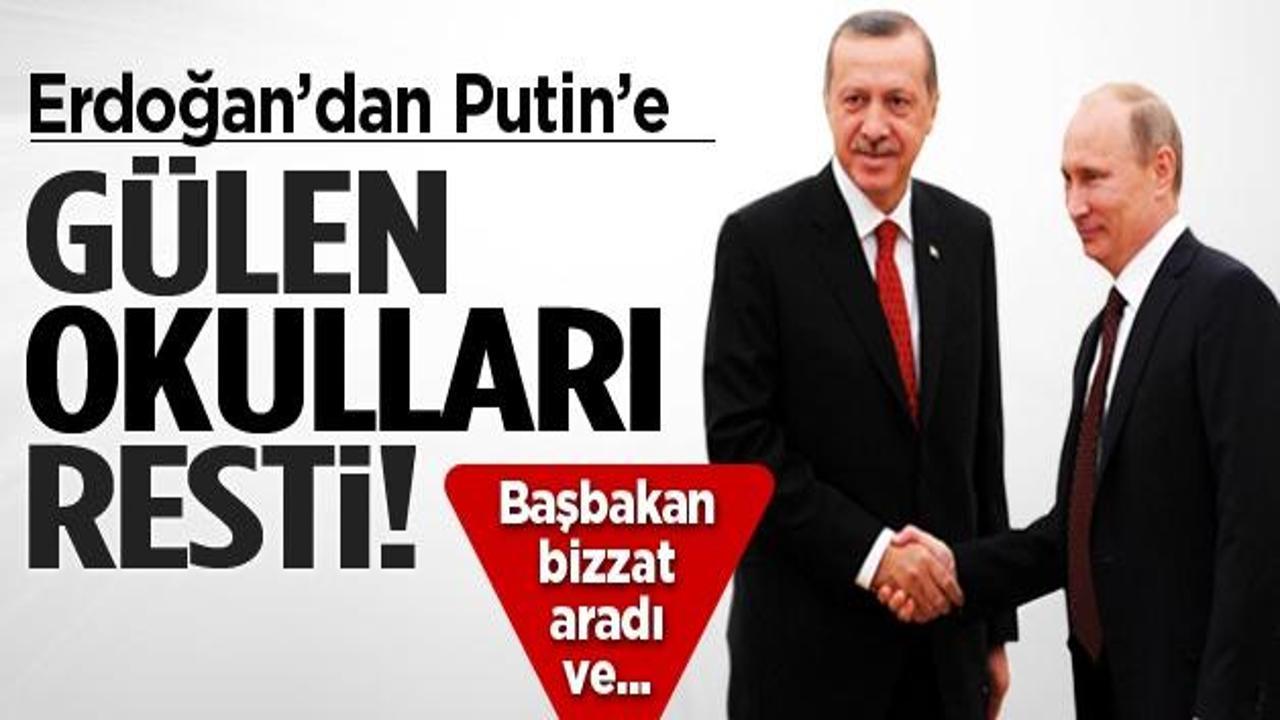 Erdoğan'dan Putin'e Gülen okulları resti