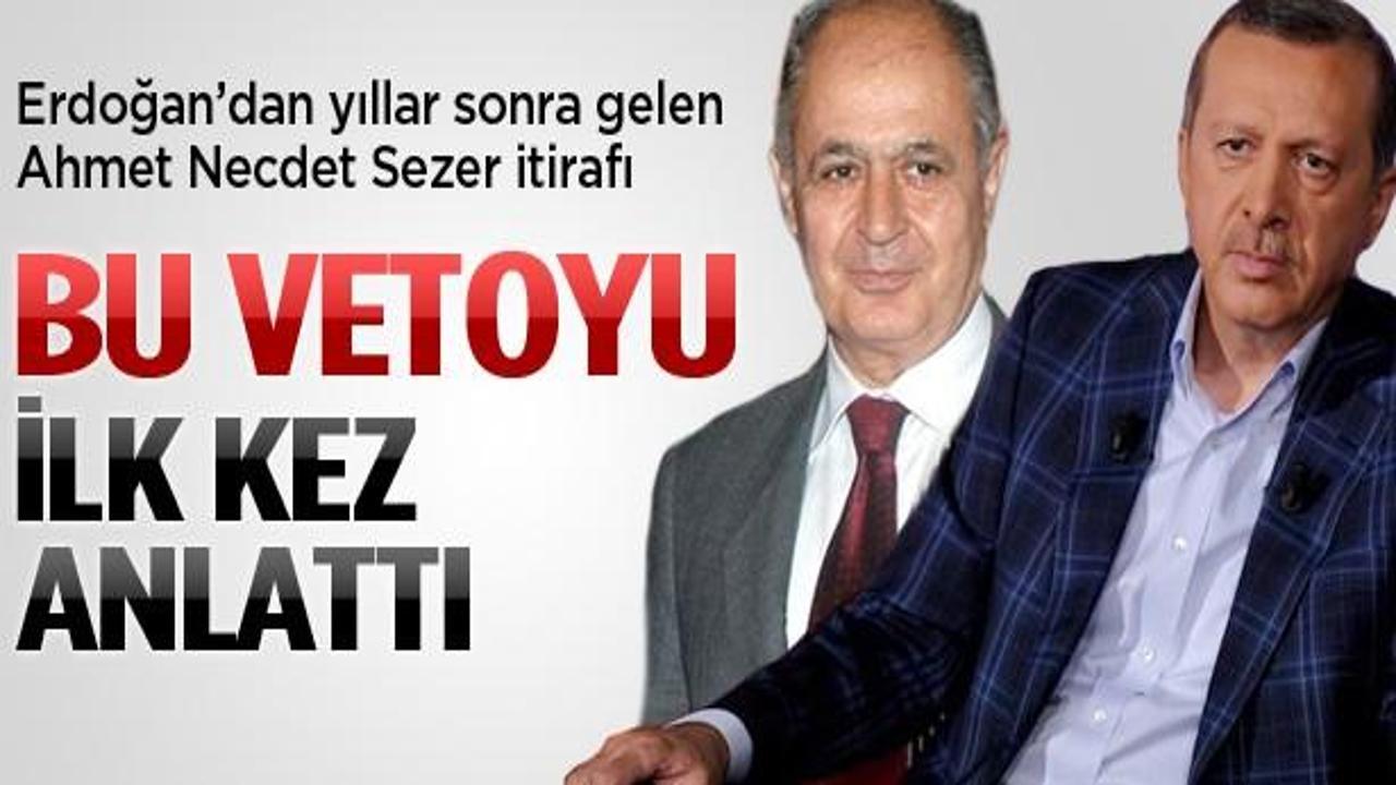 Erdoğan'dan yıllar sonra gelen Necdet Sezer itirafı!