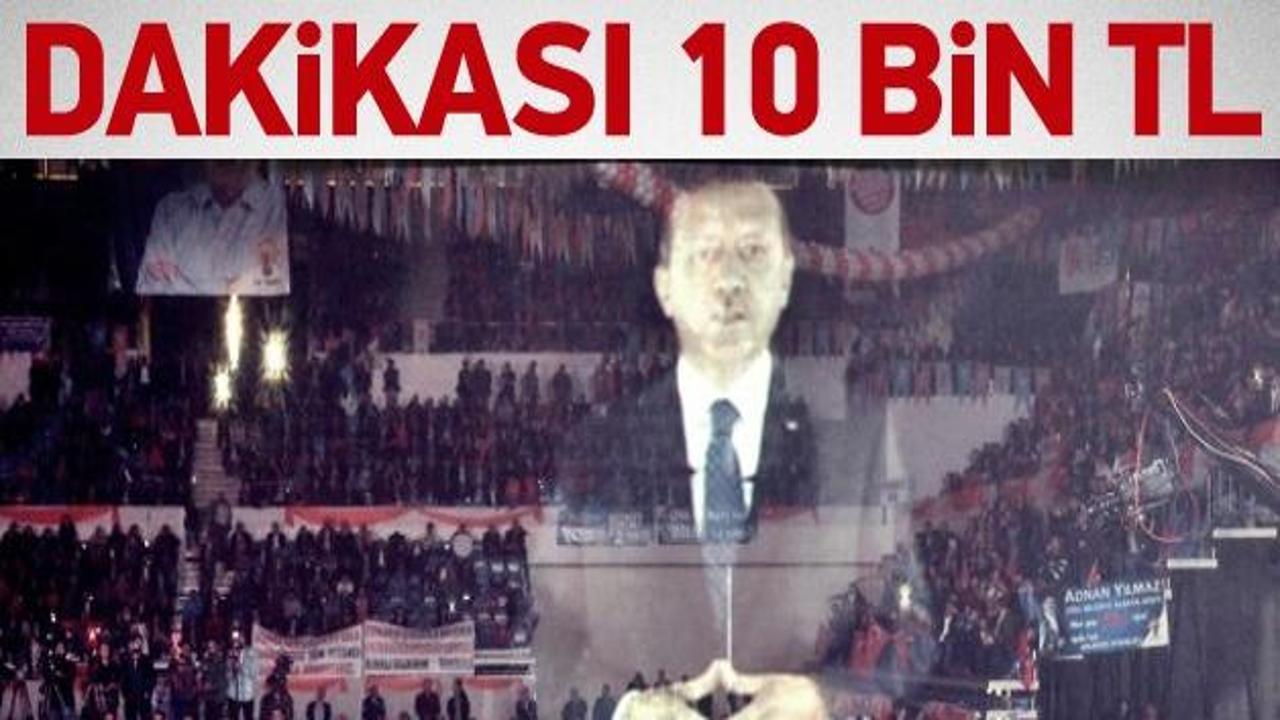 Erdoğan'ın o konuşmasının bedeli: Dakikası 10 bin TL