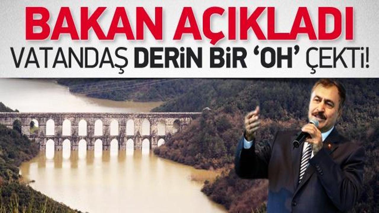 Eroğlu'ndan İstanbul'da su kesintisi açıklaması