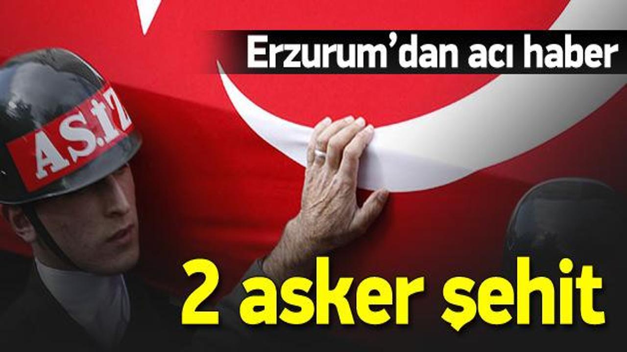 Erzurum'da terör operasyonu: 2 şehit