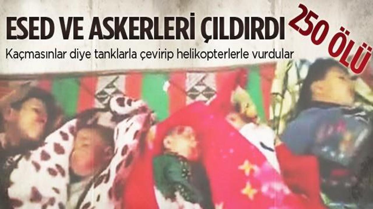 Esed ve askerleri çıldırdı: 250 ölü