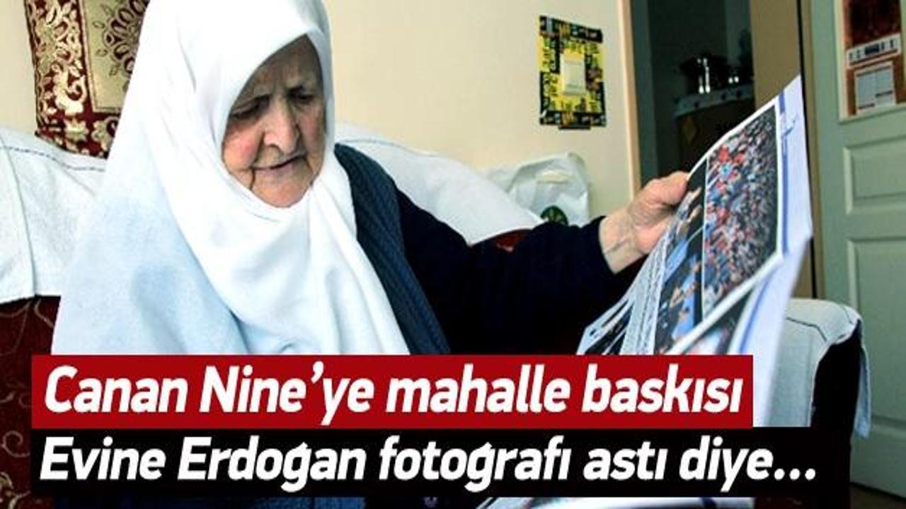 Evine Erdoğan fotoğrafı astığı için şiddet gördü