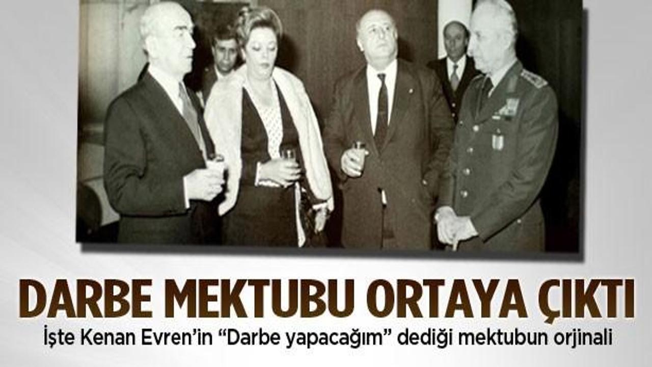 Evren'in 'darbe yapacağım' dediği mektup!