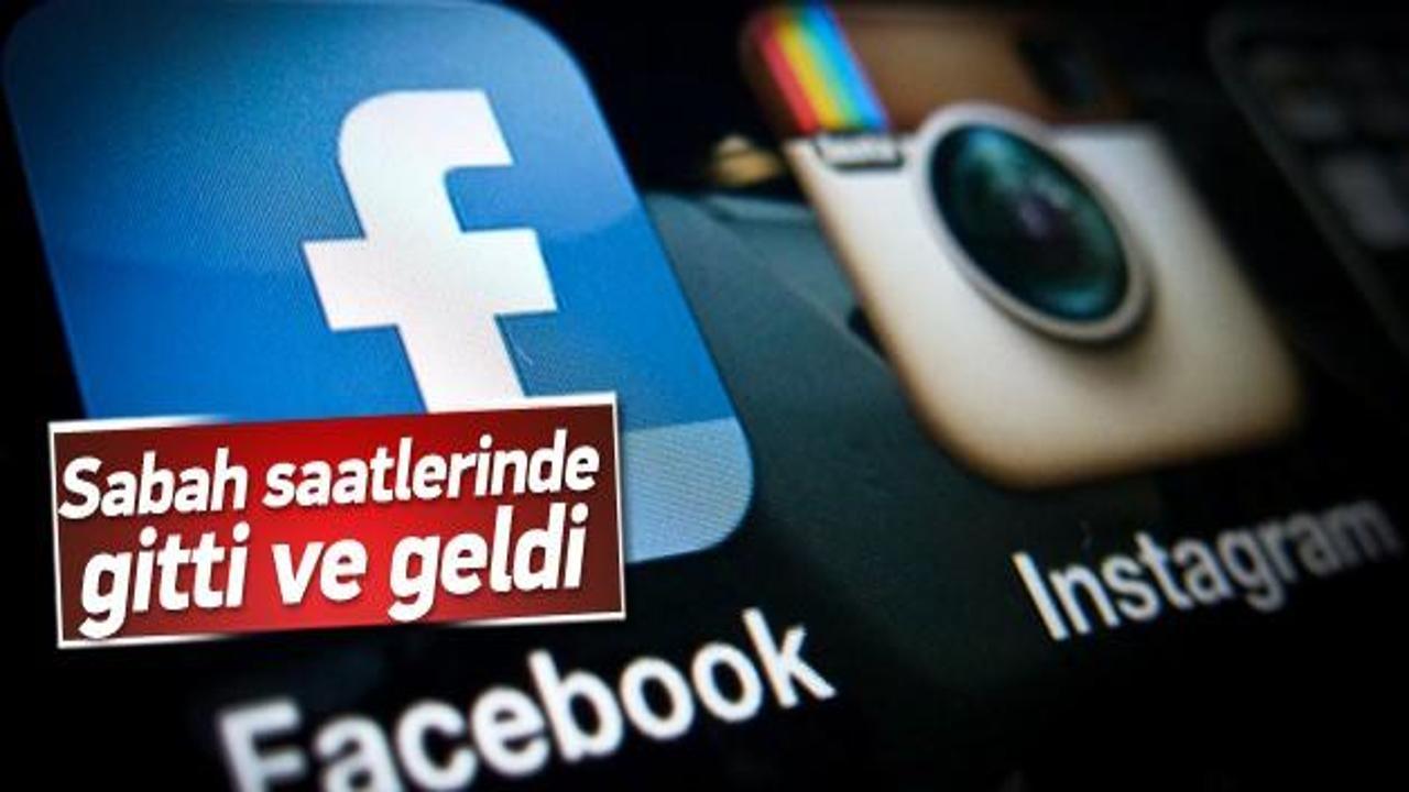 Facebook ve Instagram kısa s&uuml;reliğine &ccedil;&ouml;kt&uuml;