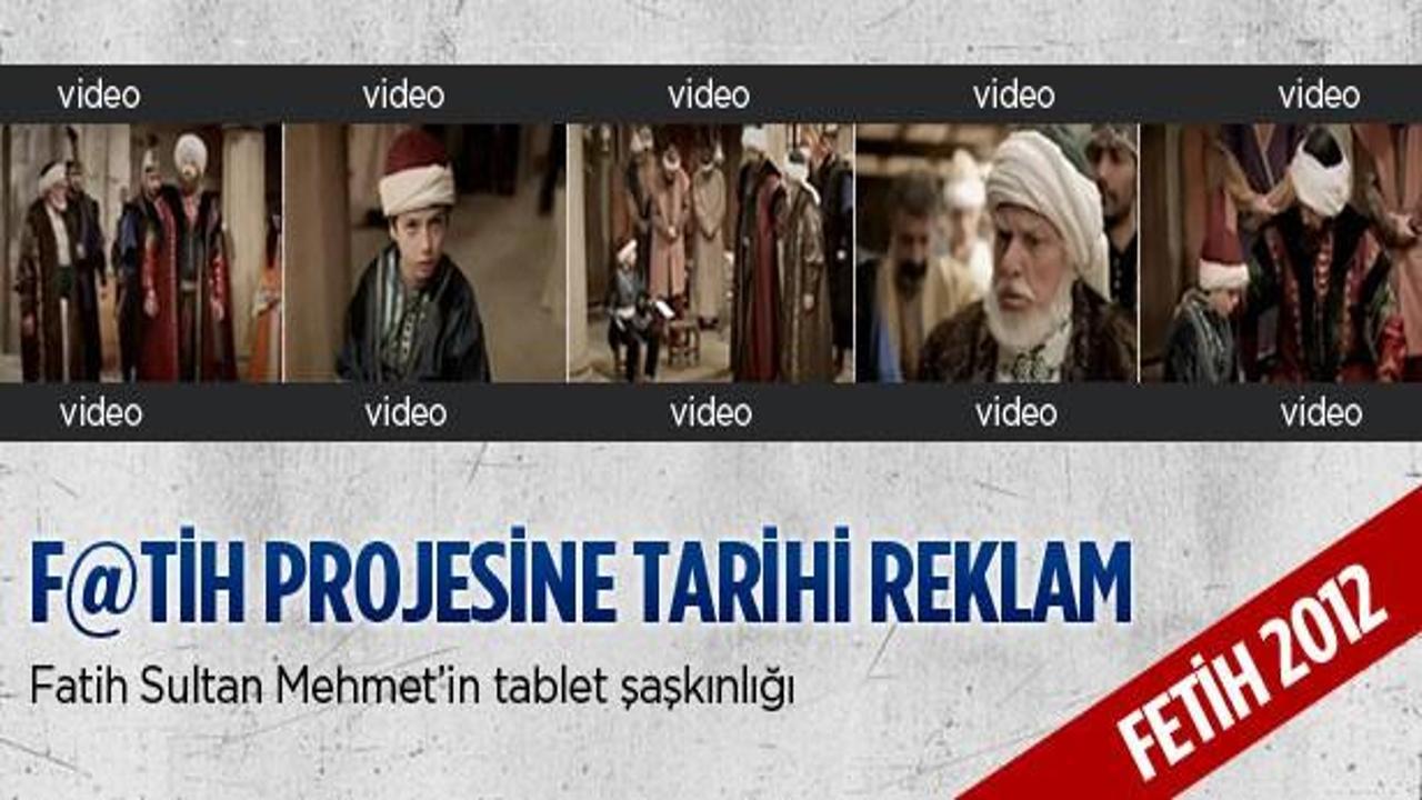 Fatih Sultan'ın 'tablet' şaşkınlığı VİDEO