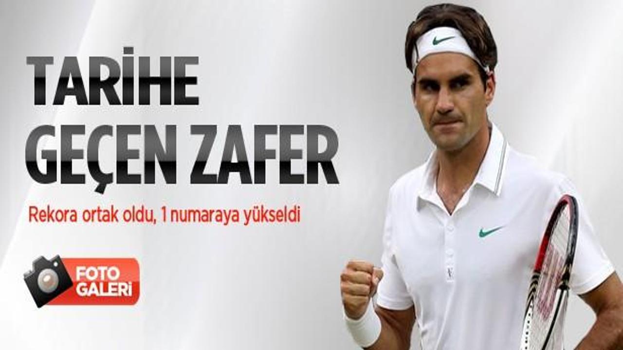 Federer'den tarihi zafer!