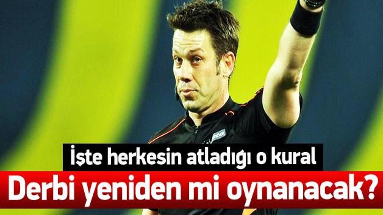 Fenerbahçe-Beşiktaş derbisi yeniden oynanacak mı?