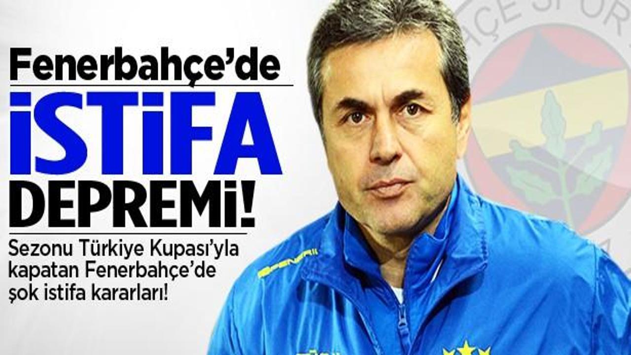 Fenerbahçe'de şok istifalar!