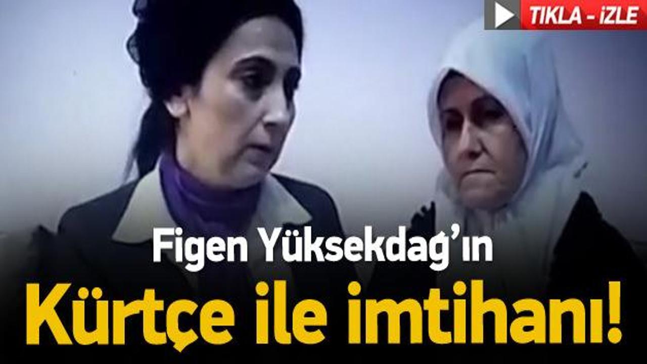 Figen Yüksekdağ'ın Kürtçe'yle imtihanı