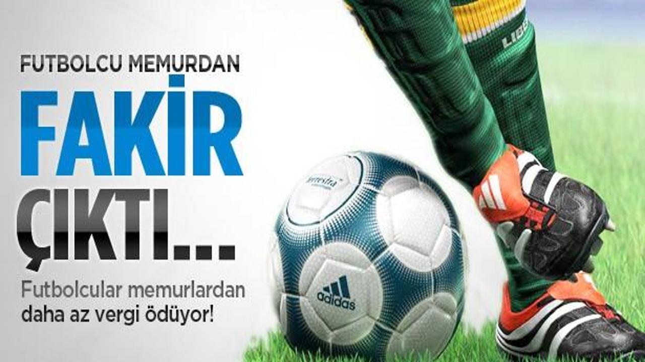 Futbolcu, memurdan d&uuml;ş&uuml;k vergi &ouml;d&uuml;yor!