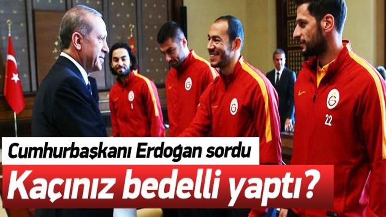 Galatasaray Erdoğan'ı ziyaret etti!