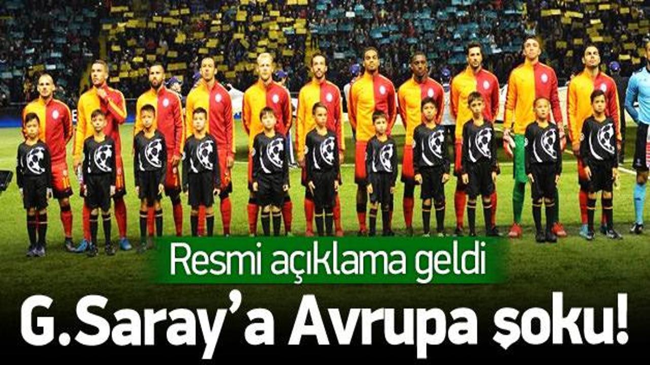 Galatasaray'a Avrupa şoku!