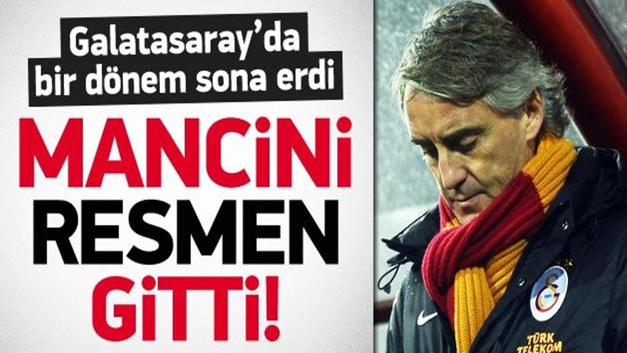 Galatasaray'da Mancini dönemi sona erdi!