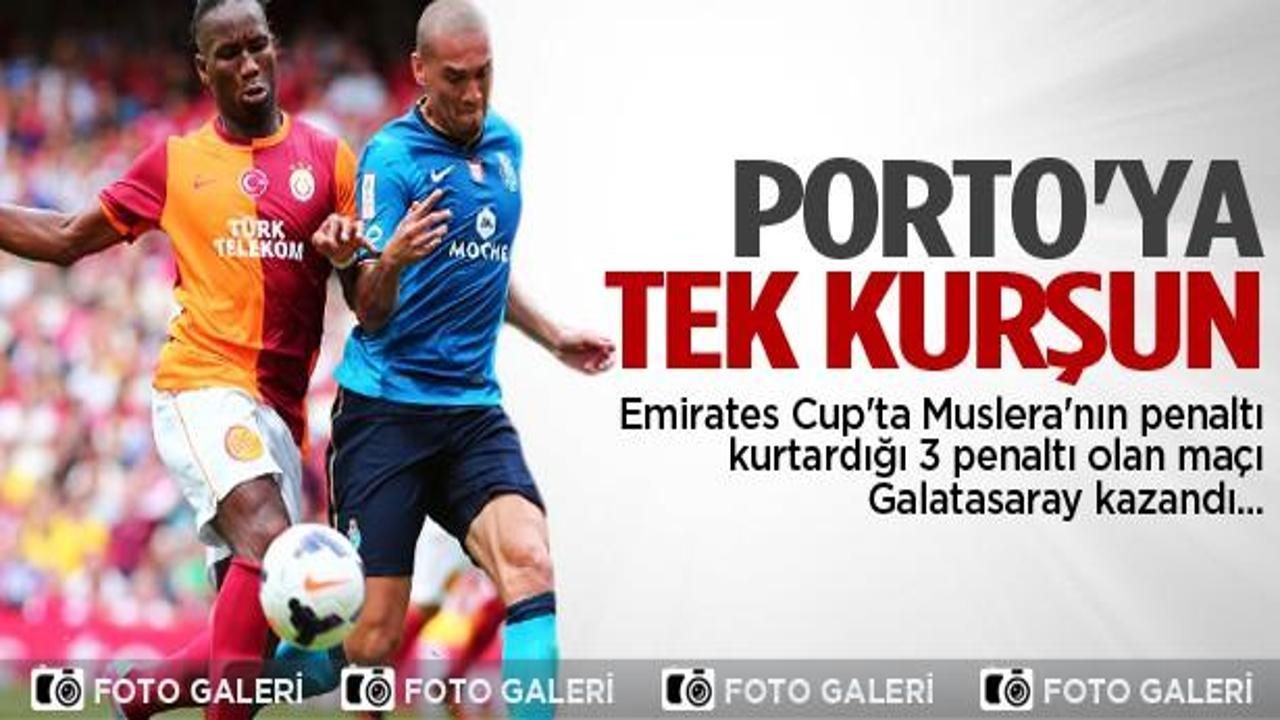 Galatasaray'dan Porto'ya tek kurşun