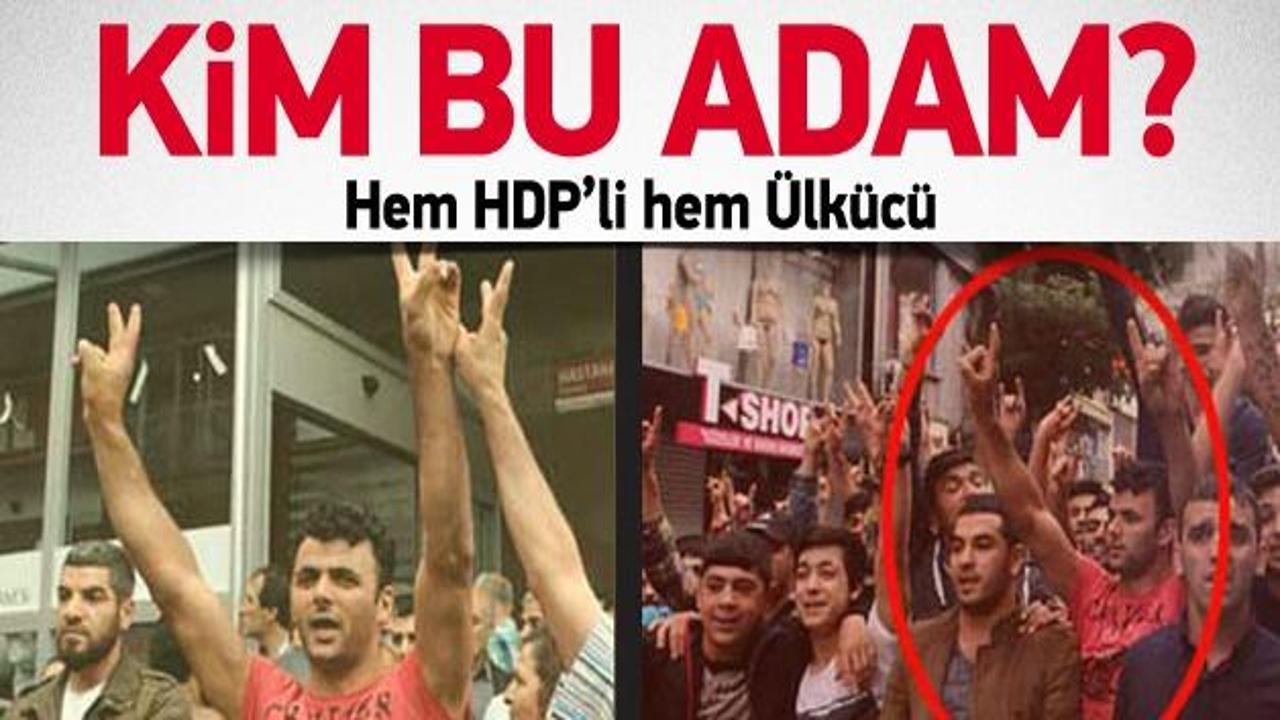 Gaziosmanpaşa'da hem HDP'li, hem ülkücü bir adam!