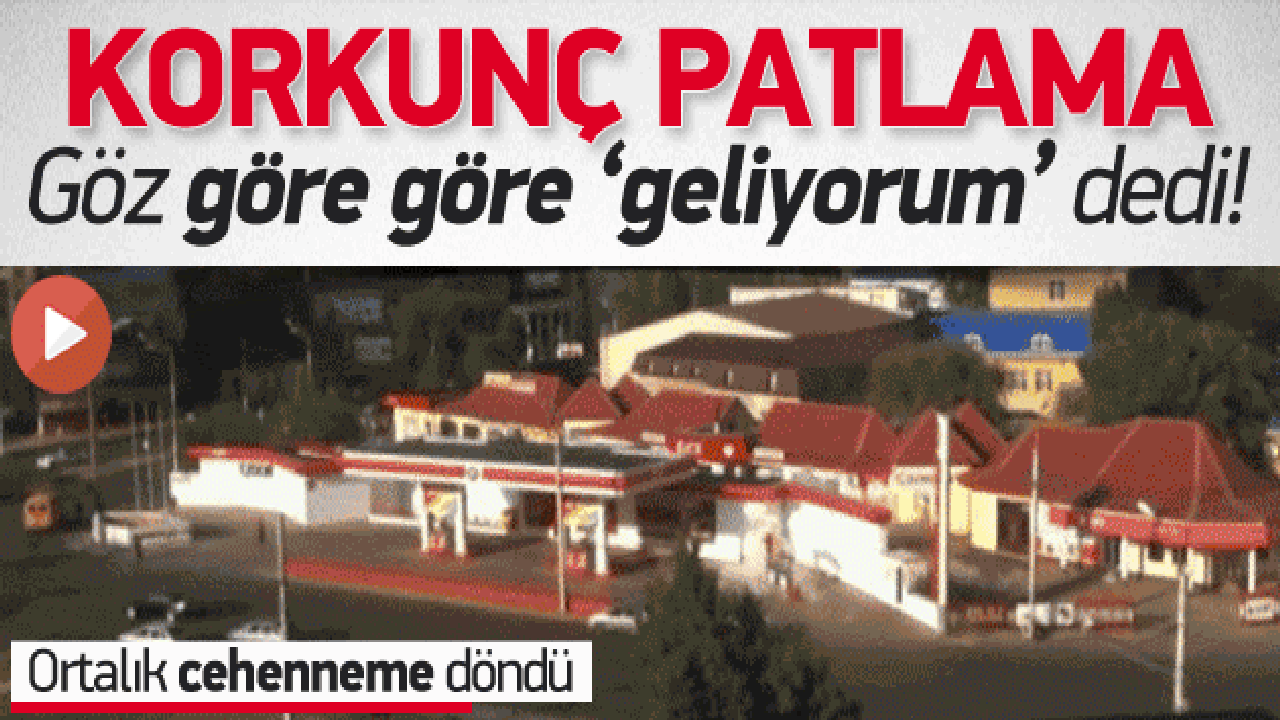 'Geliyorum' diyen korkun&ccedil; patlama kamerada!