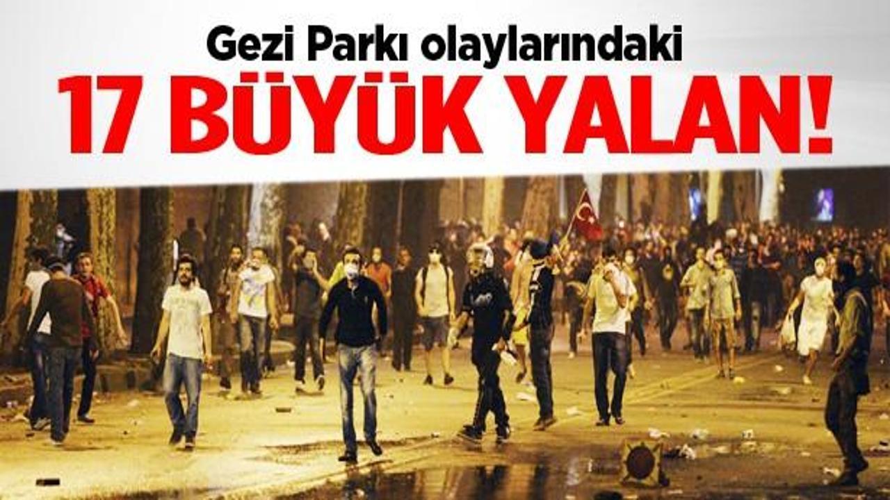 Gezi Parkı olaylarındaki 18 büyük yalan