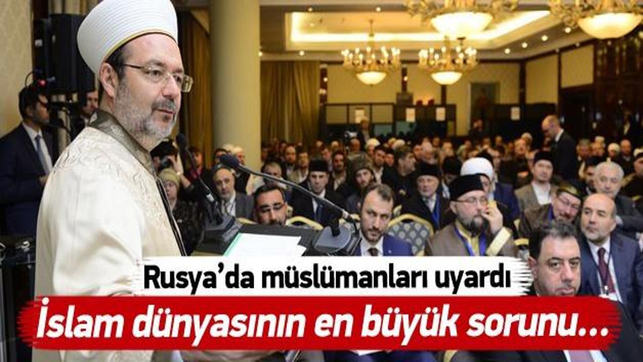 G&ouml;rmez: İslam d&uuml;nyasının en b&uuml;y&uuml;k sorunu...