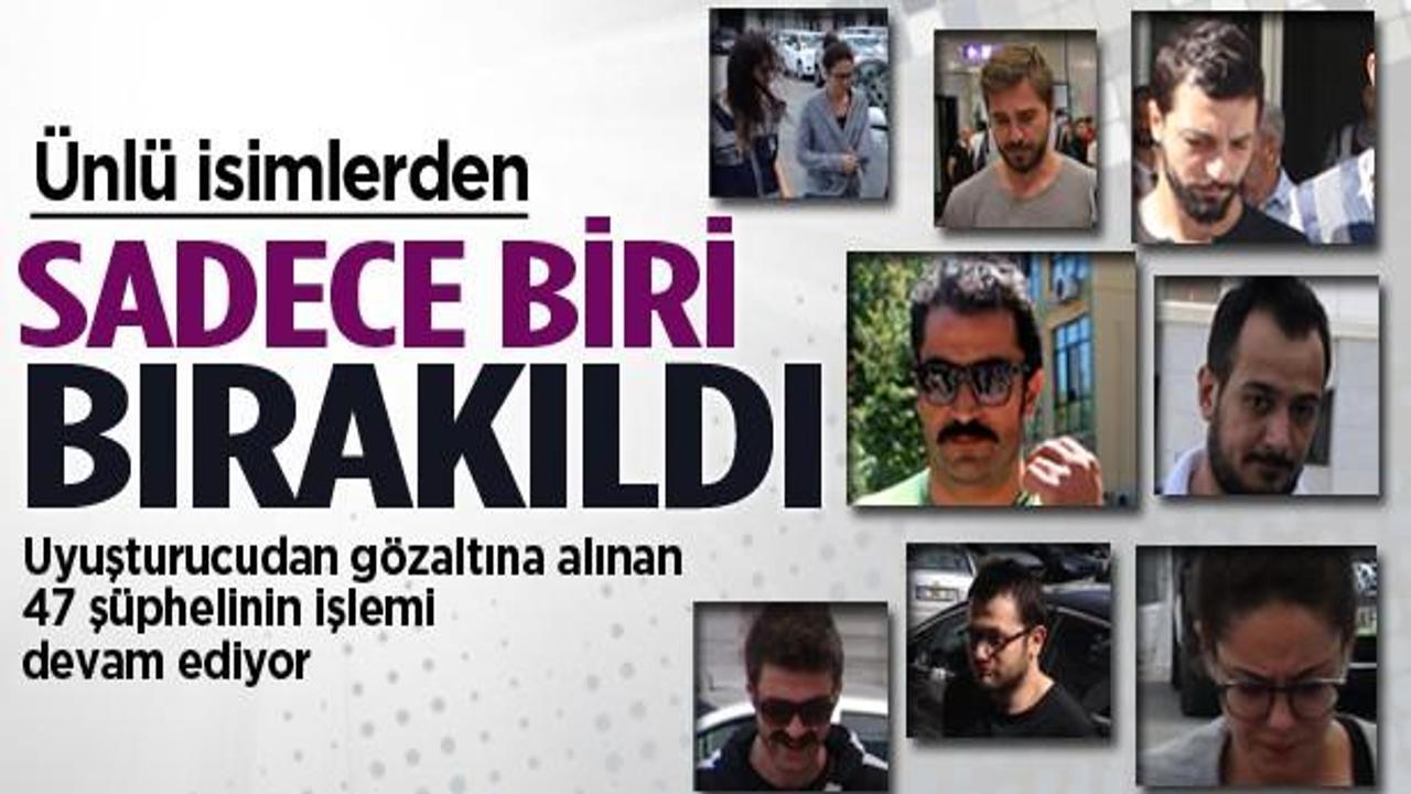 Gözaltındaki ünlülerden sadece 1'i bırakıldı