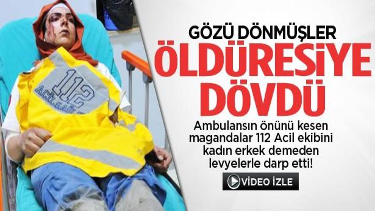 G&ouml;z&uuml; d&ouml;nm&uuml;şler 112 Acil ekibini &ouml;ld&uuml;resiye d&ouml;vd&uuml;