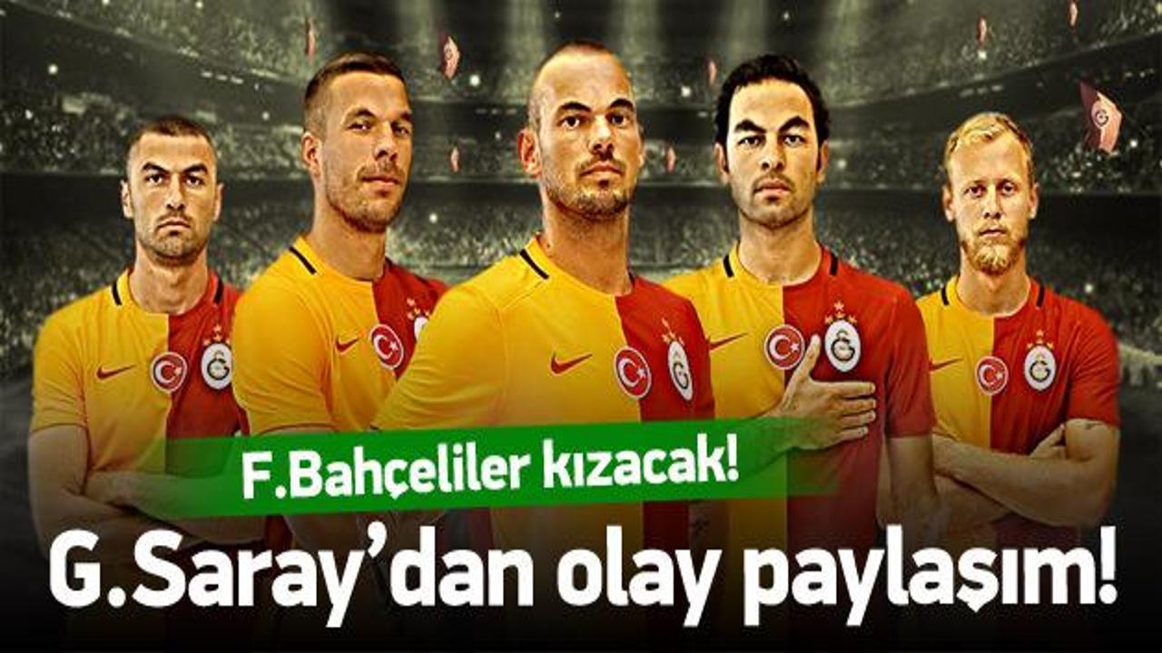 G.Saray'dan Fenerbahçe'ye gönderme!