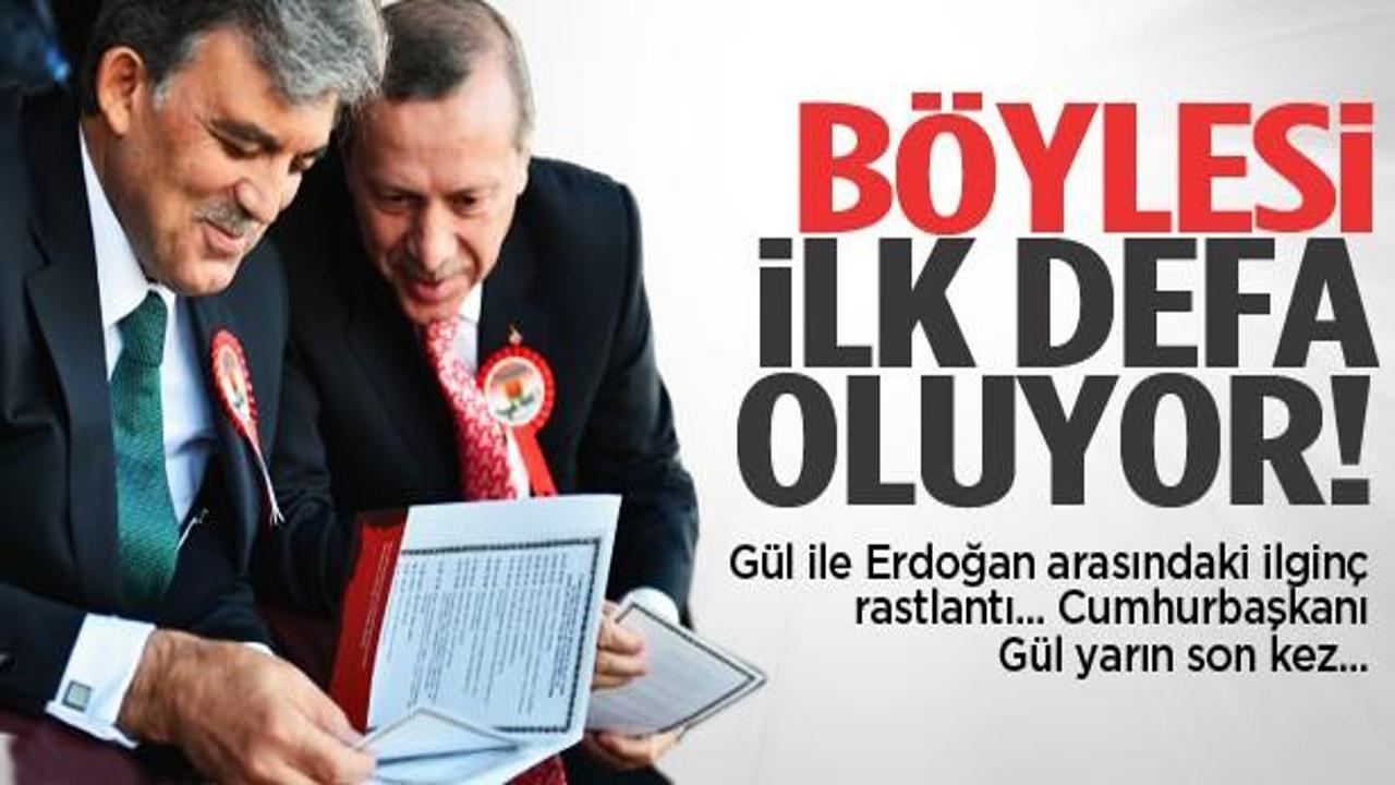 Gül ile Erdoğan arasındaki ilginç tesadüf