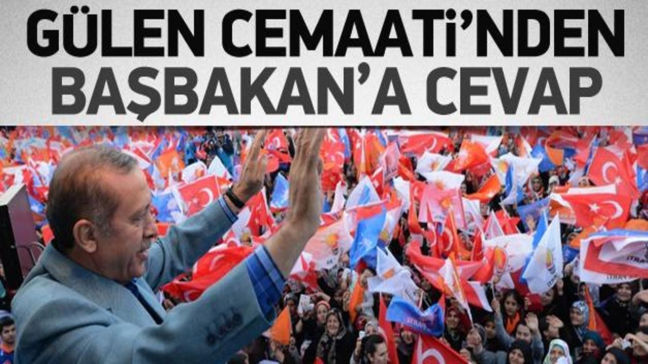 Gülen Cemaati'nden Başbakan Erdoğan'a cevap