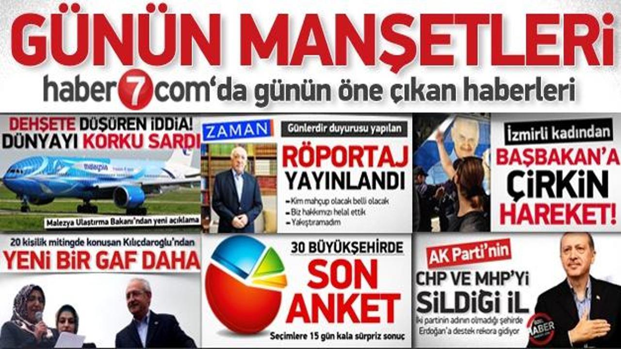 Haber 7'de günün en çok konuşulan haberleri