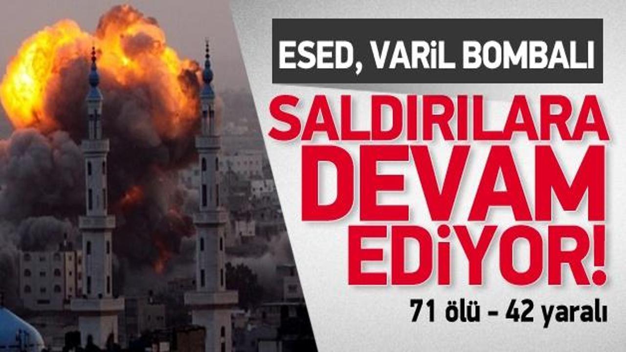 Halep'te hava saldırıları devam ediyor