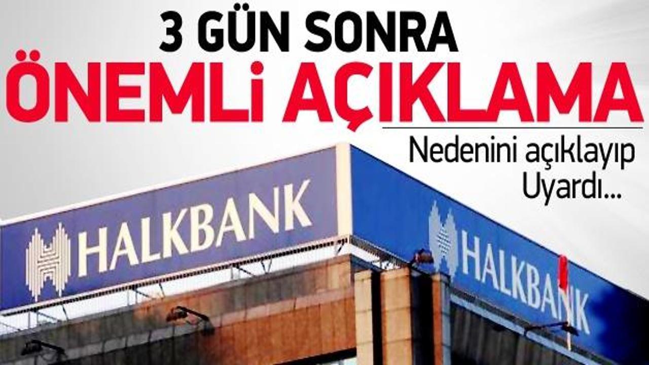 Halk Bankası'ndan operasyon açıklaması