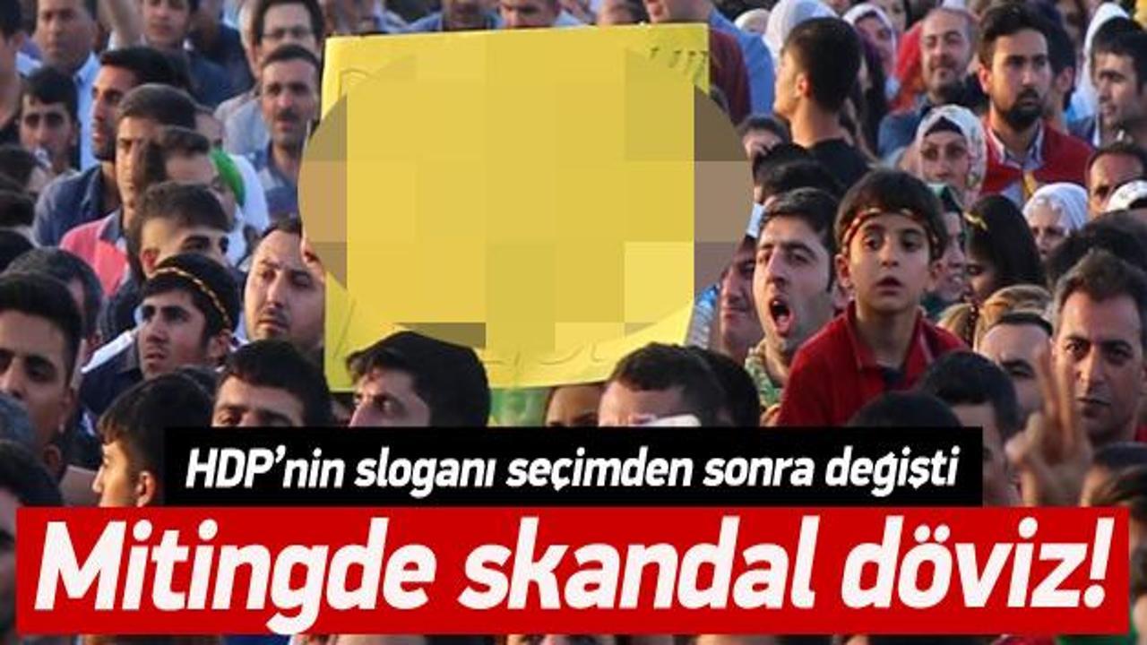 HDP kutlamasında dikkat çeken döviz