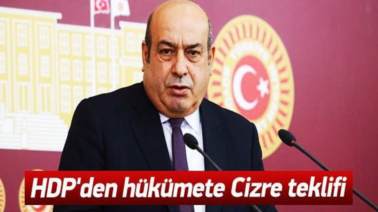 HDP'den hükümete Cizre teklifi
